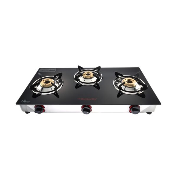 Butterfly Trio Plus 3Burner Glasstop