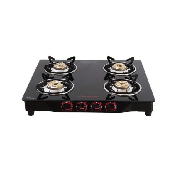 Butterfly Alpha 4 Burner Glass Top Gas Stove